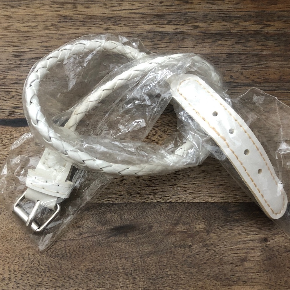 Braided White Bracelet